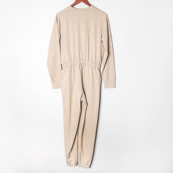 Splendid Knit Jumpsuit Beige Size Medium Neutral Minimalist Loungewear - Picture 2 of 9